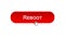 Reboot web interface button clicked with mouse cursor, red color, site design