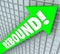 Rebound Word Green 3d Arrow Bounce Back Rising Improvement
