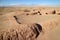 Rebuilt Ancient Circular Mud Huts of Aldea de Tulor Village Complex, San Pedro de Atacama, Antofagasta region of Northern Chile