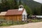 Rebuilt town hall in Ghost Town of St Elmo