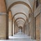 Recanati Town hall Portico perspective view