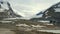 The Receding Athabasca Glacier in Canadian Rockies