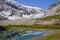 Receding glacier Nigardsbreen - Jostedalsbreen National Park, No