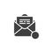 Receive email notification vector icon