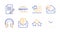 Receive mail, Creativity and Ranking stars icons set. Article, Credit card and Headphones signs. Vector