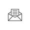 Receive mail line icon