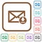 Receive mail simple icons