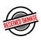 Received Damage rubber stamp
