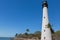 Recently renovated Cape Florida Lighthouse on Bill Baggs state park