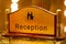 Reception sign