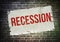 Recession - temporary economic decline warning