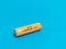 Rechargeable nicd AA size battery isolated on blue background.Rechargeable nicd AA size battery isolated on blue background.