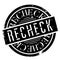 Recheck rubber stamp