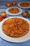 Recipe for apricot tart, sandy paste, almond cream, verbena decoration