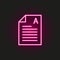 recipe medical neon style icon. Simple thin line, outline  of medical icons for ui and ux, website or mobile application