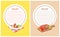 Recipe Menu Mockup with Food Ingredients on Plate