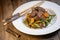 Recipe Sesame beef wok, minced summer vegetables