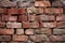 reclaimed bricks stacked with visible old mortar