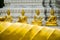 Reclining Buddha statue in Wat Khao Chedi on Koh Samui in Thailand