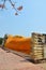 Reclining Buddha of Wat Lokayasutharam Temple in Ayutthaya Thailand