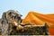 Reclining Buddha of Wat Lokayasutharam Temple in Ayutthaya Thailand