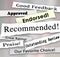 Recommended Approved Review Rating Torn Headlines Words