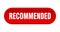 recommended button