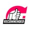 Recommended Symbol. Icon for app and website.