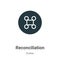 Reconciliation vector icon on white background. Flat vector reconciliation icon symbol sign from modern zodiac collection for
