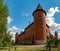 Reconstructed fortified castle in Tykocin on a sunny day