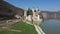 Reconstructed medieval fortress by the water