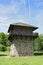 Reconstructed roman limes and watchtower near former castle Zugmantel