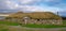 The reconstructed Viking Longhouse near Haroldswick, Unst, Shetland, Scotland, UK