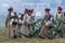 Reconstruction of battles of the Patriotic war of 1812 Russian city Maloyaroslavets.