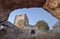 Reconstruction of the keep of the castle of Anzur de Puente Genil, Cordoba. Spain