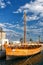 Reconstruction of Kyrenia ship in Limassol, Cyprus