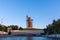 Reconstruction of the statue The Motherland Calls on Mamayev Kurgan in Volgograd, the tallest sculpture of a woman in the world, m
