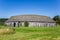 Recontructed historic Viking longhouse of Fyrkat near Hobro