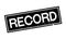 Record rubber stamp