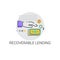 Recoverable Lending Business Funding Concept Icon