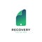 Recovery phone illustration logo design vector template
