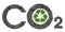 Recovery and recycling carbon dioxide CO2 - concept image