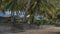 Recreation area on the ocean. The steps descend to the sandy beach.