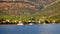 Recreational Cruising Yachts Moored in Gulf of Corinth Bay, Greece