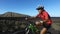 Recreational Mountain Biking Woman Cycling on MTB - Healthy Active Lifestyle