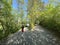 Recreational trails along the Glatt River and past small lakes or ponds - ZÃ¼rich Zuerich or Zurich, Switzerland / Schweiz