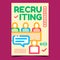 Recruiting Services Promotional Poster Vector