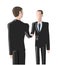 Recruitment agency, two men shaking hands