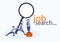 Recruitment Concept of job search flat vector with people workers business metaphor. Employees looking for jobs. Good for web page