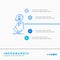 recruitment, search, find, human resource, people Infographics Template for Website and Presentation. Line Blue icon infographic